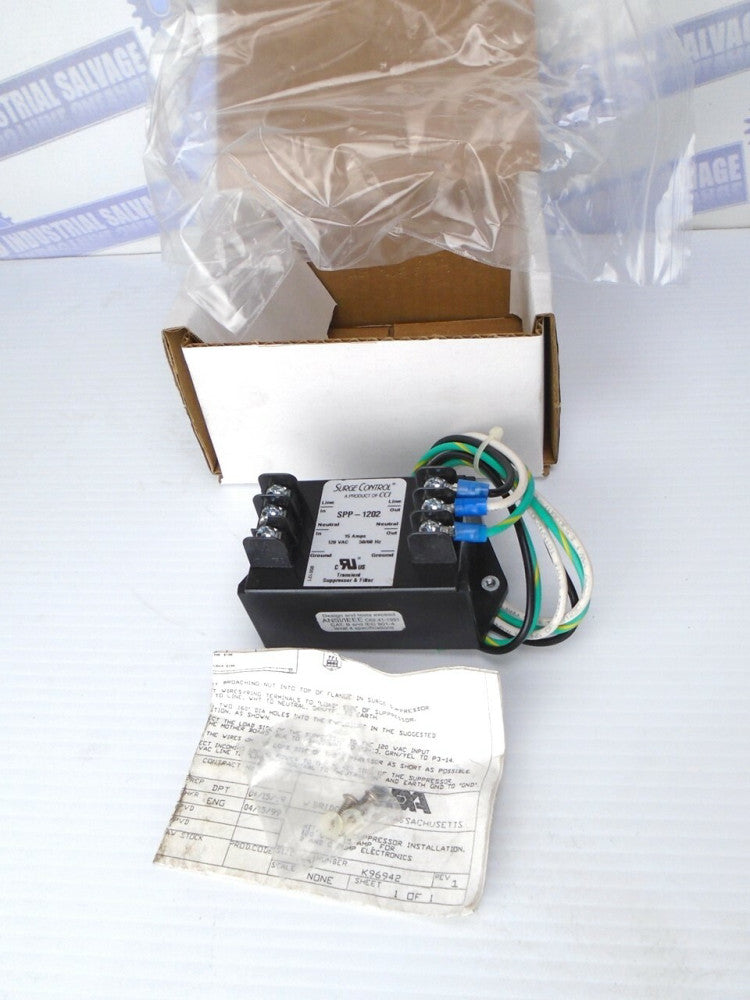 CCI SURGE CONTROL 120V 15A for B & C PUMP ELECTRONICS (SSP-1202)- (NEW in BOX)