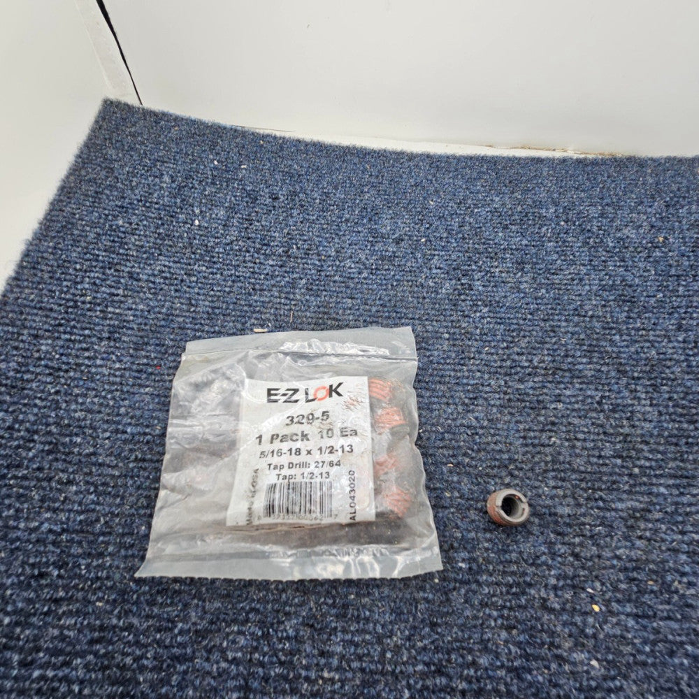 (10 PIECES) E-Z Lok 329-5 Carbon Steel Thread Insert 5/16-18 x 1/2-13