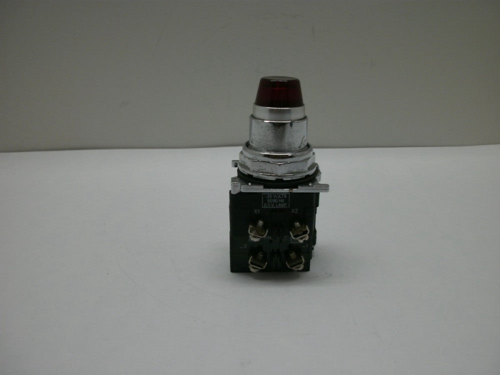 CUTLER-HAMMER 10250T/91000T/E34 PUSHBUTTON ILLUMINATED RED 120V 50/60HZ N.O./N.C