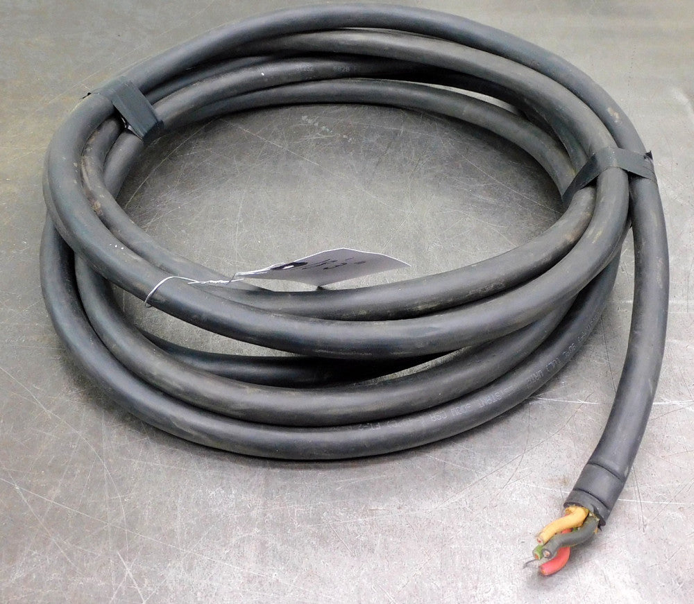 Carol 4/C 12 AWG SOOW FT-2 P-7K 123033 600V 18 ft-3 in Length Power Cable 4-Wire