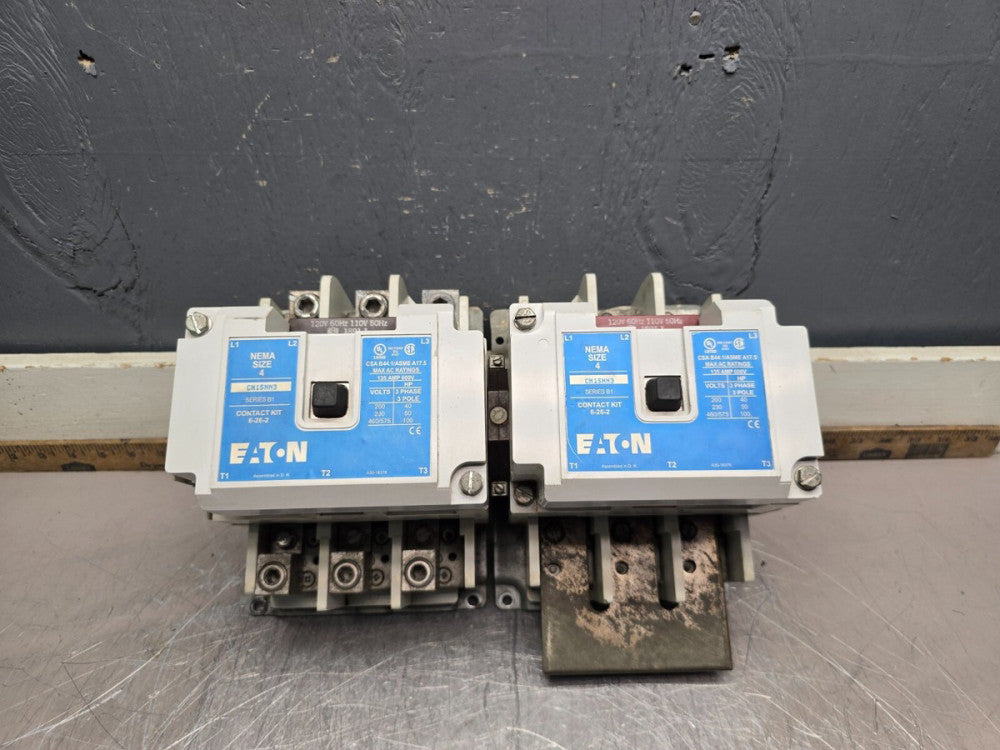 EATON / CUTLER-HAMMER CN15NN3 , SZ 4 REVERSING CONTACTOR, TAKEOUT!   MAKE OFFER!