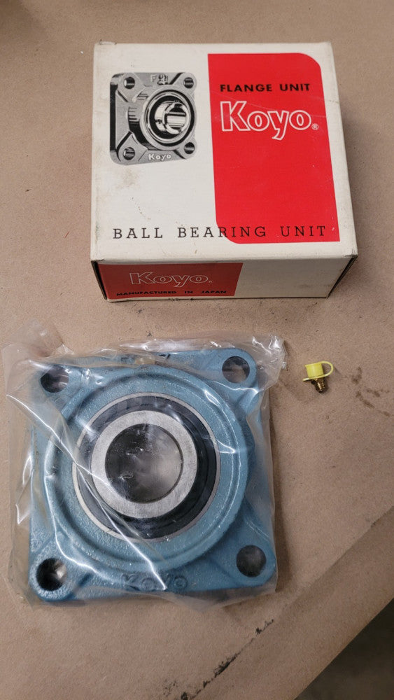 Koyo UCF207-20LJ 1-1/4" Bore 4 Bolt Square Flange Ball Bearing