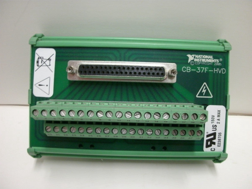 NATIONAL INSTRUMENTS CB-37F-HVD HIGH VOLTAGE TERMINAL BLOCK DIN-RAIL MOUNT