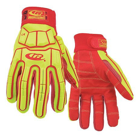 Ringers Gloves 168-10 Cut Resistant Glove,Yellow/Red,L,Pr