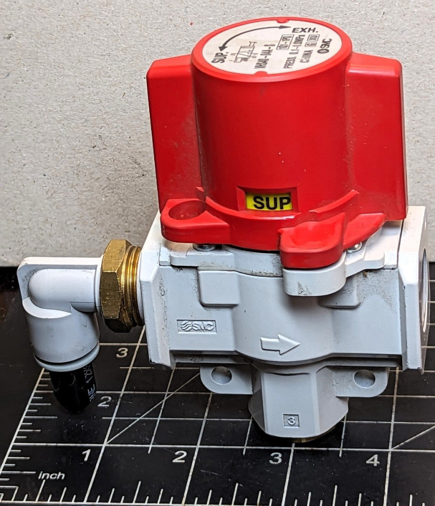 SMC VHS40-04A-S Single Action Relief Valve, VHS HAND VALVE Working Pull [B4S3#4