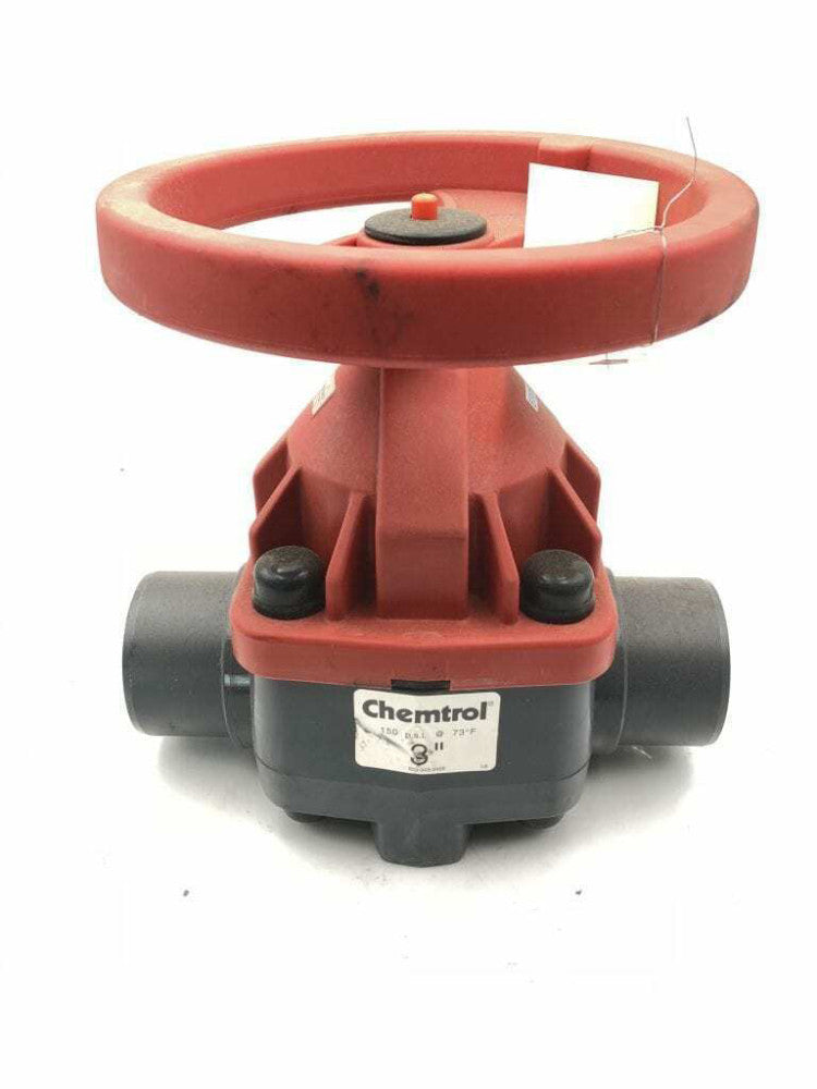 Chemtrol 3" PVC Manual Gate Valve 150PSI @ 73°F