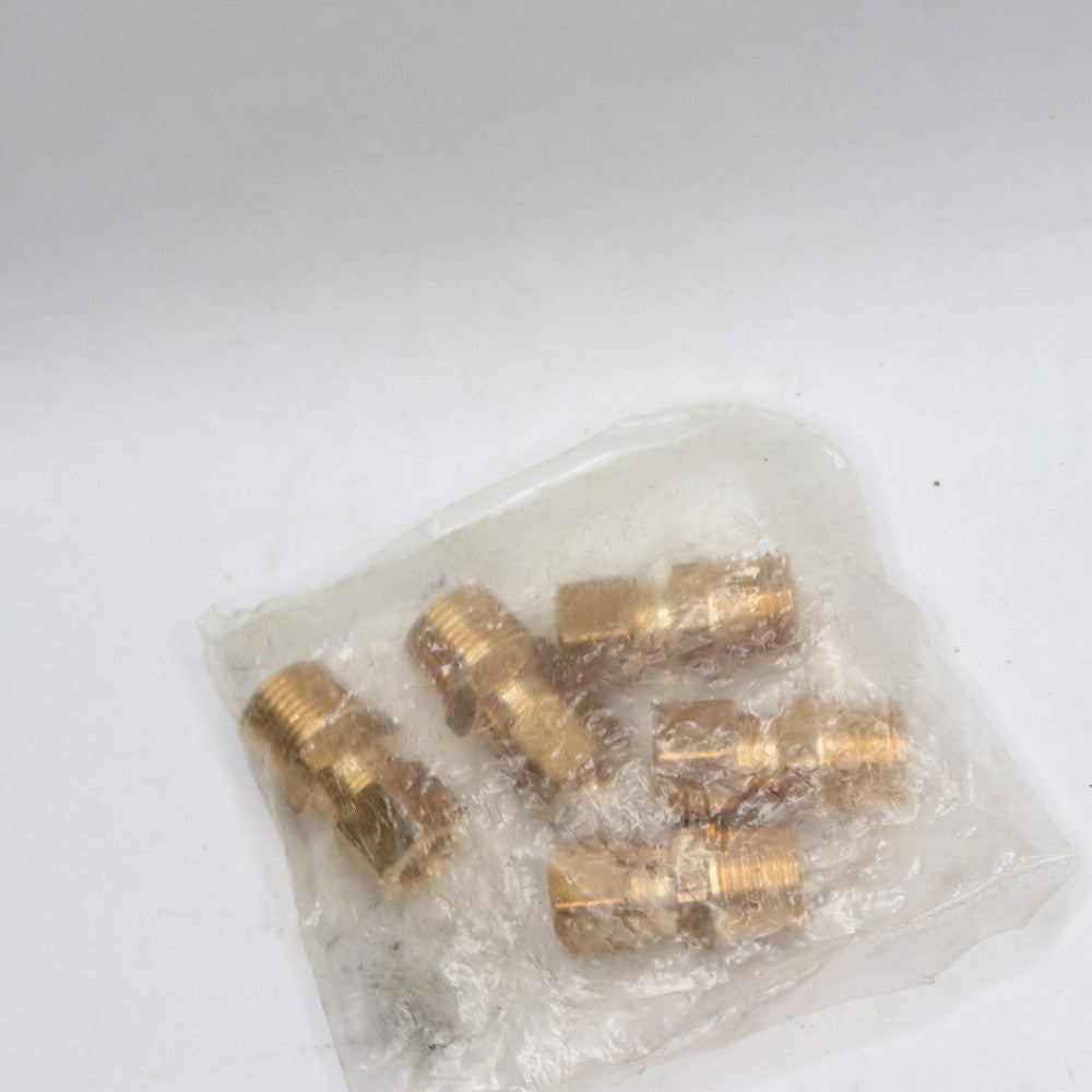(5-Pk) Jones Stephens Law Compliant Lead-Free Brass 3/8 OD X 3/8 MIP C74065LF