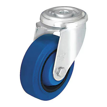 Zoro Select Ler-Poev 100Ka-Sb Bolt-Hole Caster,4"Dia,Swivel,Nylon