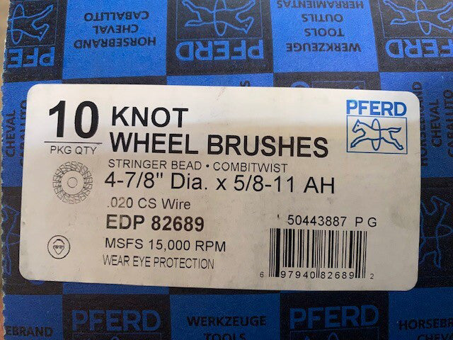 (Box of 10) PFERD COMBITWIST® 82689 NARROW FACE KNOT WHEEL BRUSH
