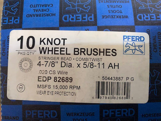 (Box of 10) PFERD COMBITWIST® 82689 NARROW FACE KNOT WHEEL BRUSH