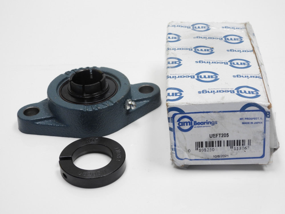 (Lot of 3) AMI Bearings UEFT205 1" Bore Flange Block Bearing 2-Bolt Mount