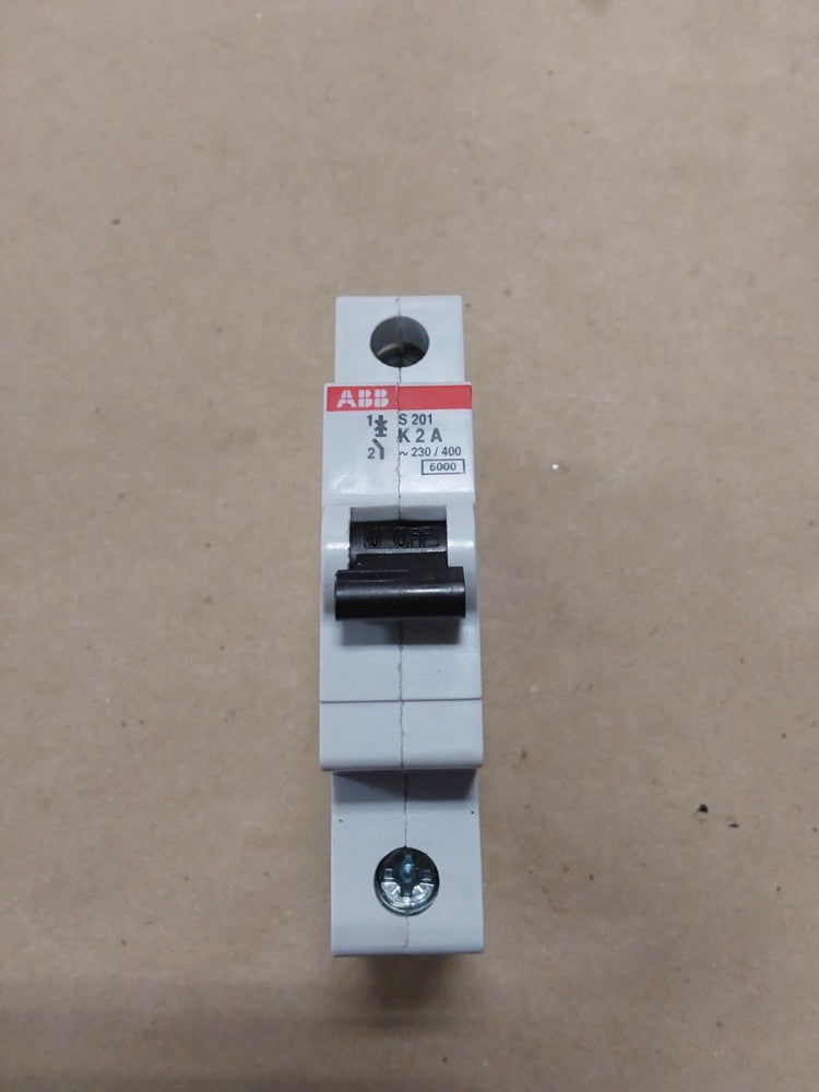 ABB S 201 K 2 A CIRCUIT BREAKER 1 POLE UNIT 230/400 6000 