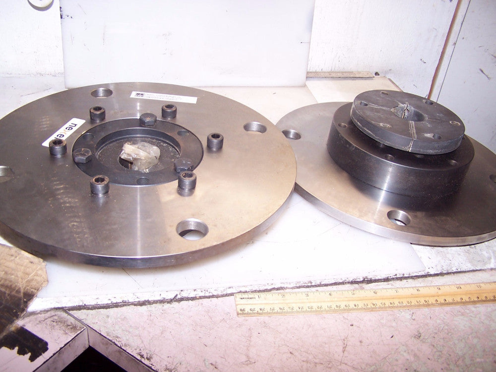 (2) NEW NEXEN CARLSON DIMOND WRIGHT CLUTCH BRAKE DISC HUB 14" OD 1-3/4" ID BORE 