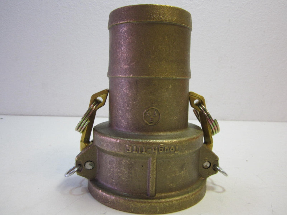 Tough-Tite (3E30CLHSS) Solid Brass 3" Female Camlok Hose Shank Coupler NEW 