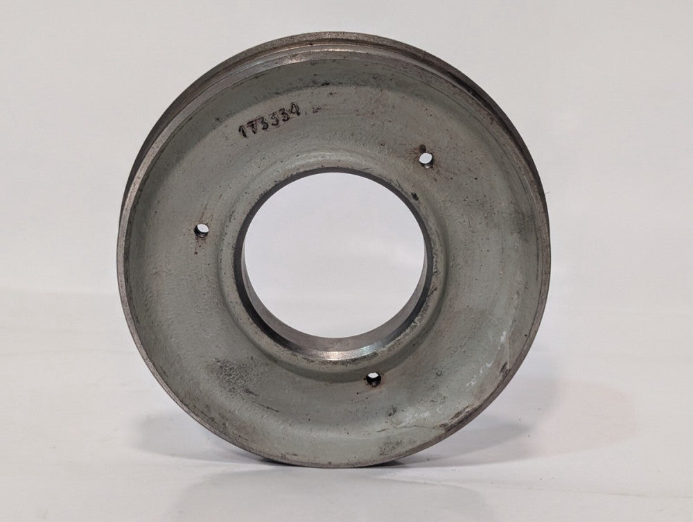 Unbranded 173334 Steel Pulley with 3 Threaded Bolt Holes, 5" OD