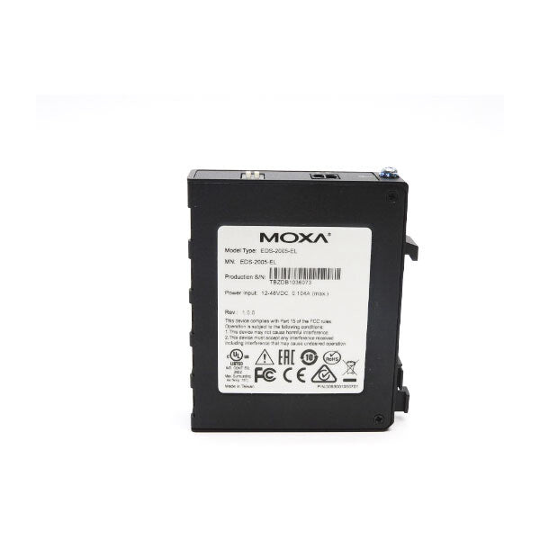 MOXA EDS-2005-EL REV. 1.0.0 12-48VDC 0.104A (AS PICTURED) NSNP