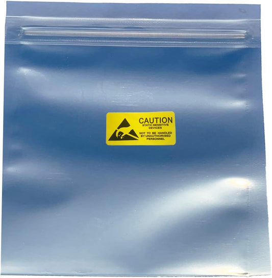 30Pcs Large anti Static Bags,Resealable ESD Bags 8.26X9.45In/21X24Cm with Labels