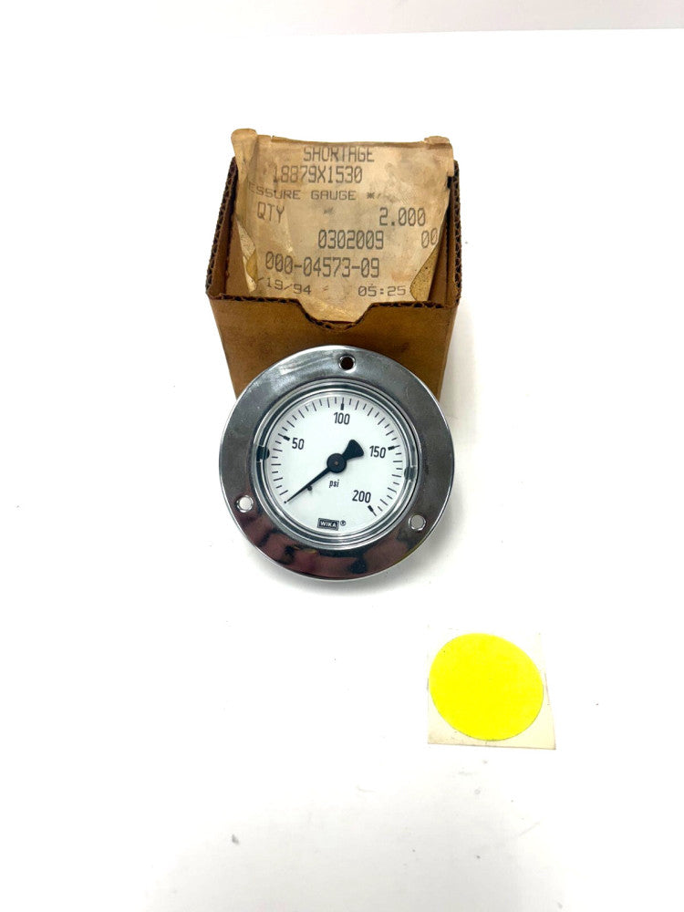 WIKA PRESSURE GAUGE 1-200PSI 0302009