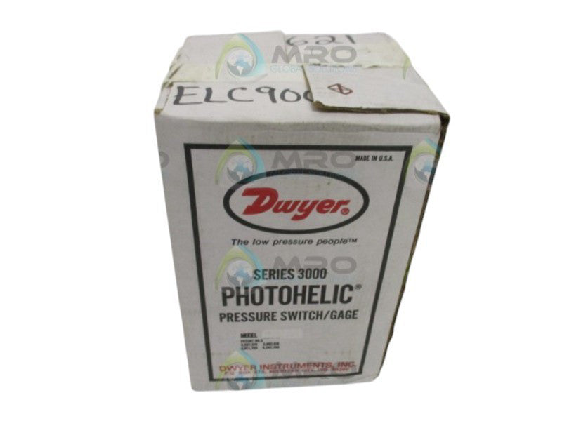 DWYER PHOTOHELIC 3302 PRESSURE SWITCH 1-1 IN. OF WATER NSMP