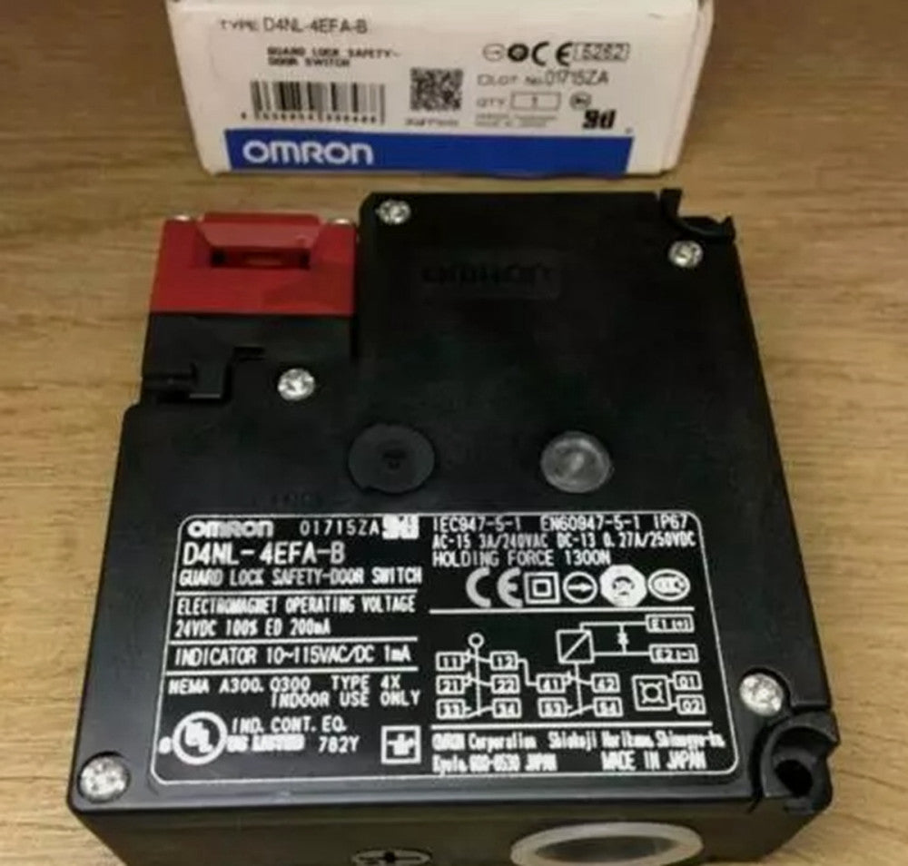 One Brand New Omron D4NL-4EFA-B Guard Lock Safety-door Switch 24v-dc D4NL4EFAB