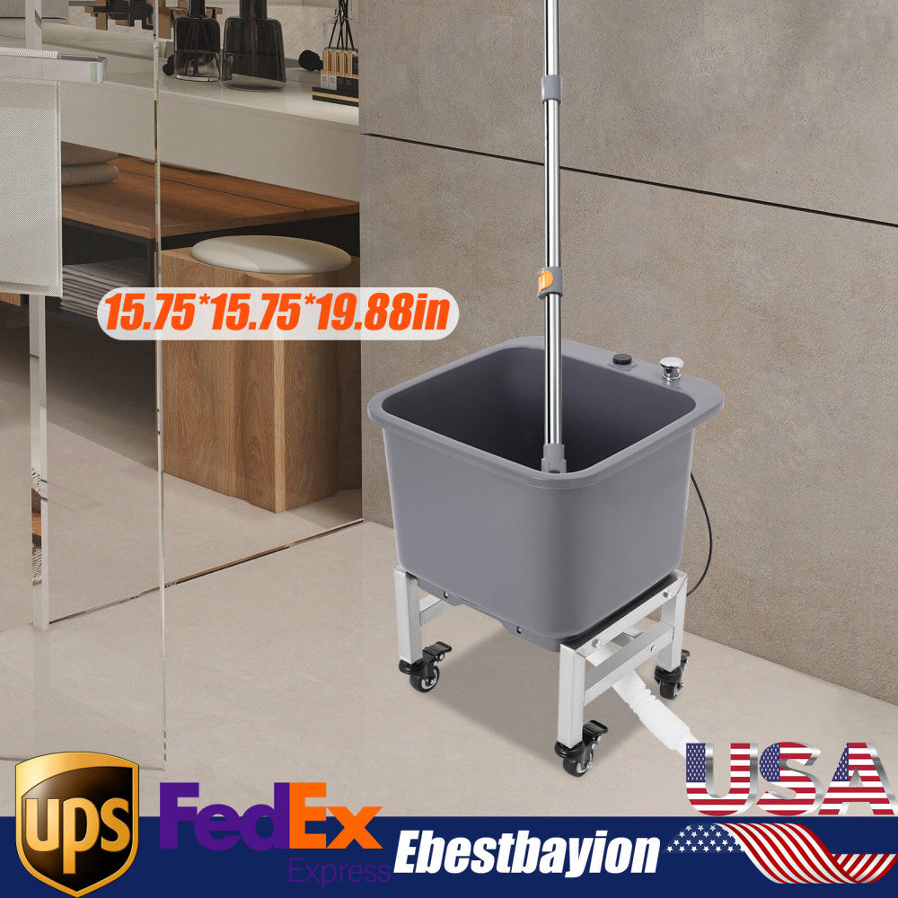 Portable Floor Mop Sink Large Capacity Mop Bucket Freestanding Utility Mop Sink