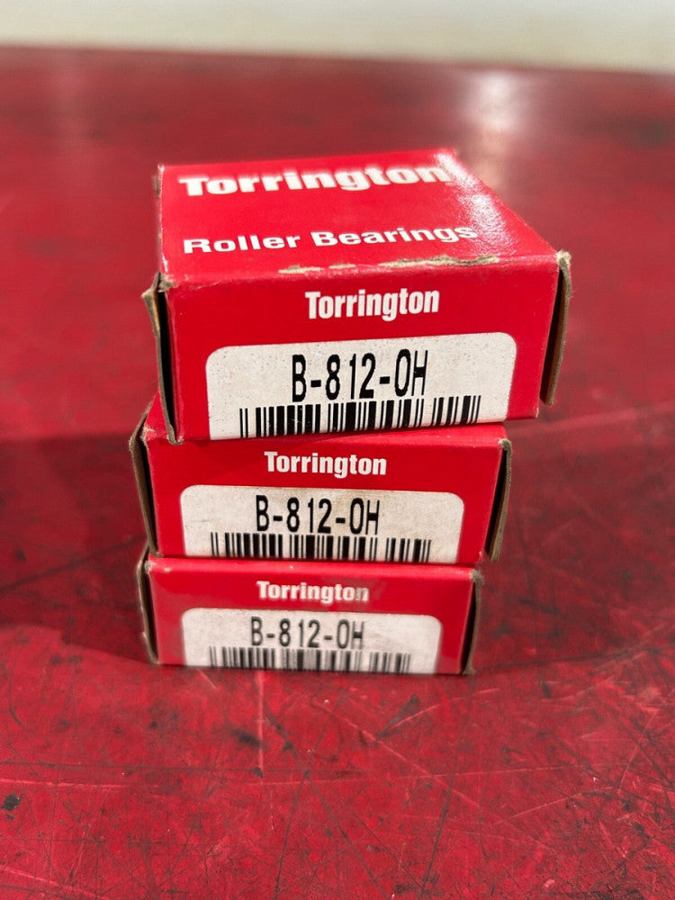 NEW IN BOX LOT OF THREE TORRINGTON ROLLER BEARINGS B-812-OH