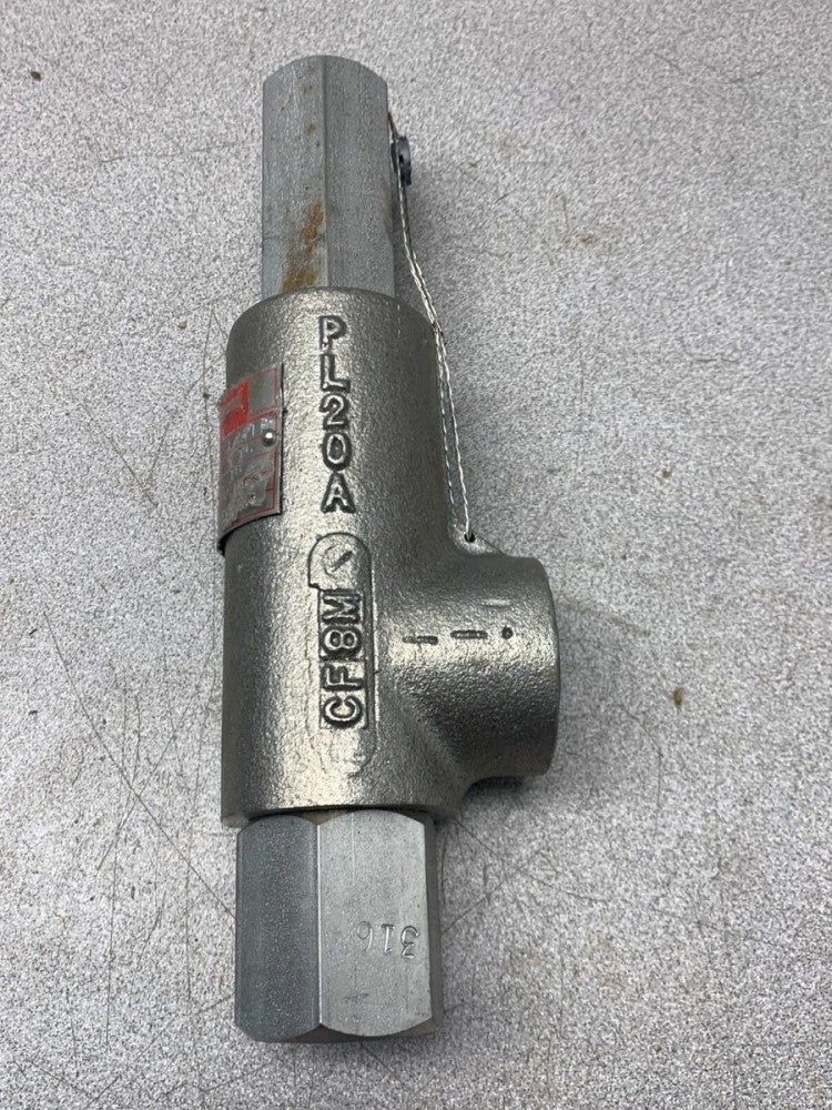 NEW HYDROSEAL 9/16" ORFICE INLET SIZE 1/2-FE RELIEF VALVE 100 PSIG. 2CXV-30