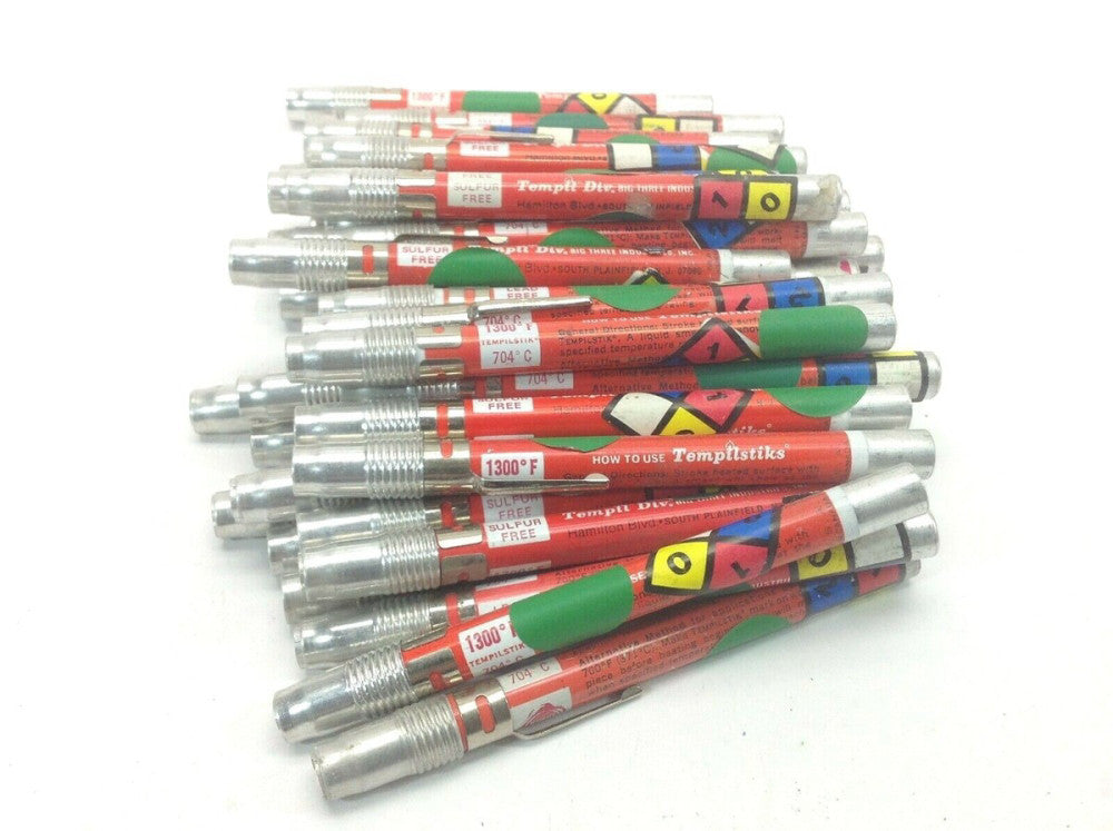 Tempil Tempilstik 1300°F Temperature Indicating Crayon Pen 704°C, LOT OF 42