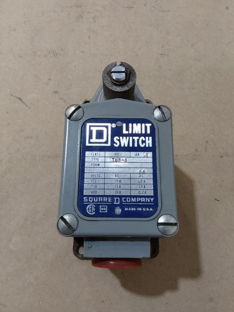 Square D TUB4 Limit Switch Series D Class 9007 120-600V 20A