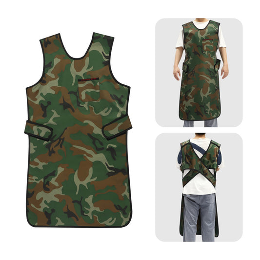 102*58cm X-ray Protection Apron Camouflage Anti-radiation Lead Suit 0.35mmpb US