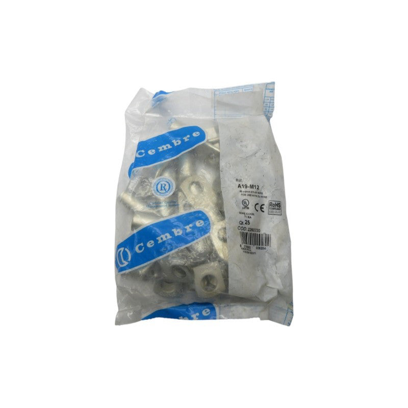 CEMBRE A19-M12 (PKG OF 25) NSMP