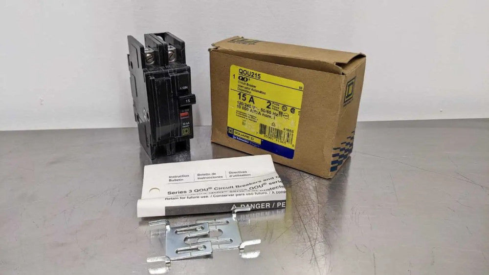Square D QOU215 Circuit Breaker 15A 2P 120/240