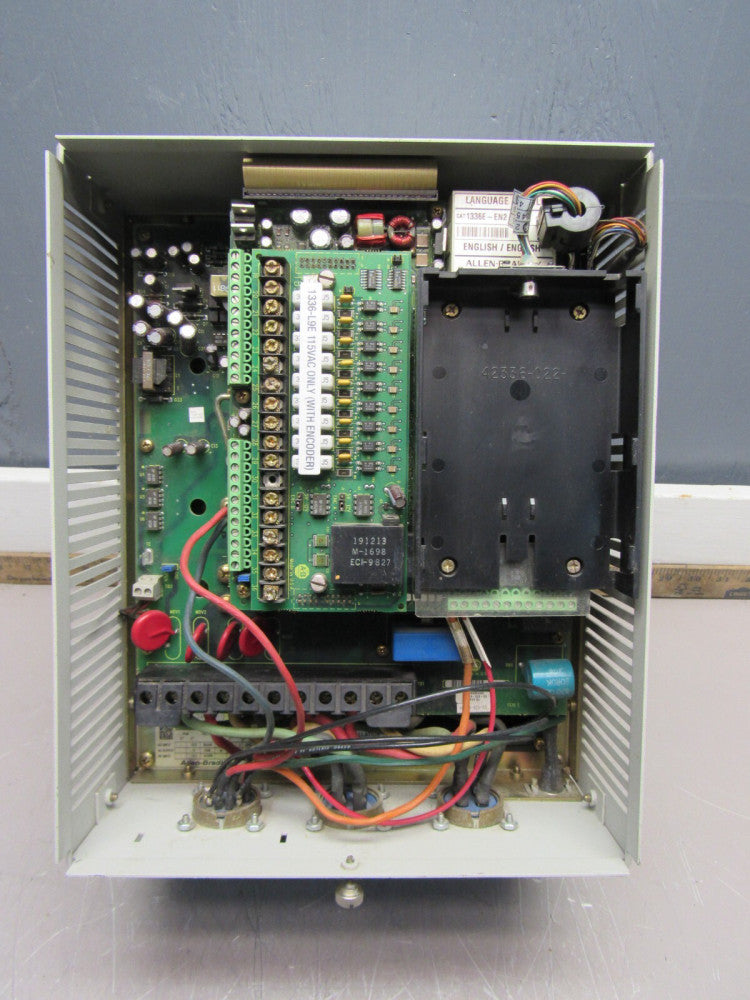 ALLEN BRADLEY 1336E-BRF100-AA-EN-HA2-L9E SER-D NICE USED TAKEOUT !! NO LID !!