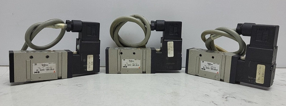 3 Pack SMC VFS2130R-5DZB-02 Ported Solenoid Valve DC21-26V *USED See Pictures
