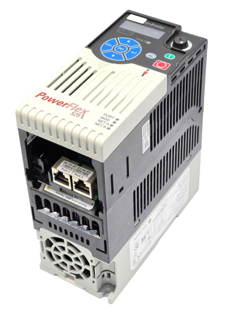 Allen Bradley PowerFlex AC VFD Drive 2 HP 480 VAC 3 Phase  25B-D4P0N114