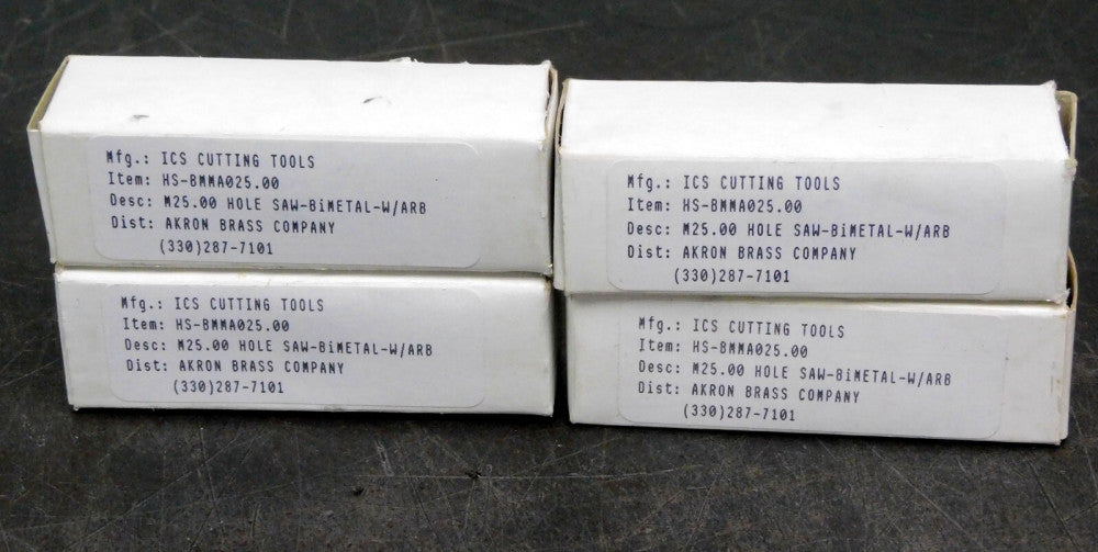 ICS - HS-BMMA025.00 ICS Cutting Tools M25.00 Hole Saw Bimetal Lot of (4)