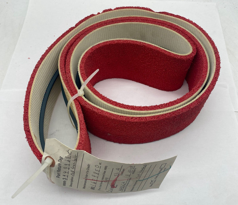 Unbranded 1748336/10 S Conveyor Red Foam Belt 80" Round (Aprox) X 4" Wide 