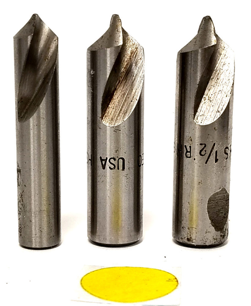 ASSORTED LOT KEO COUNTERSINK DRILL BITS (2) 1/2" (1) 3/8" ****LOT OF 3*****