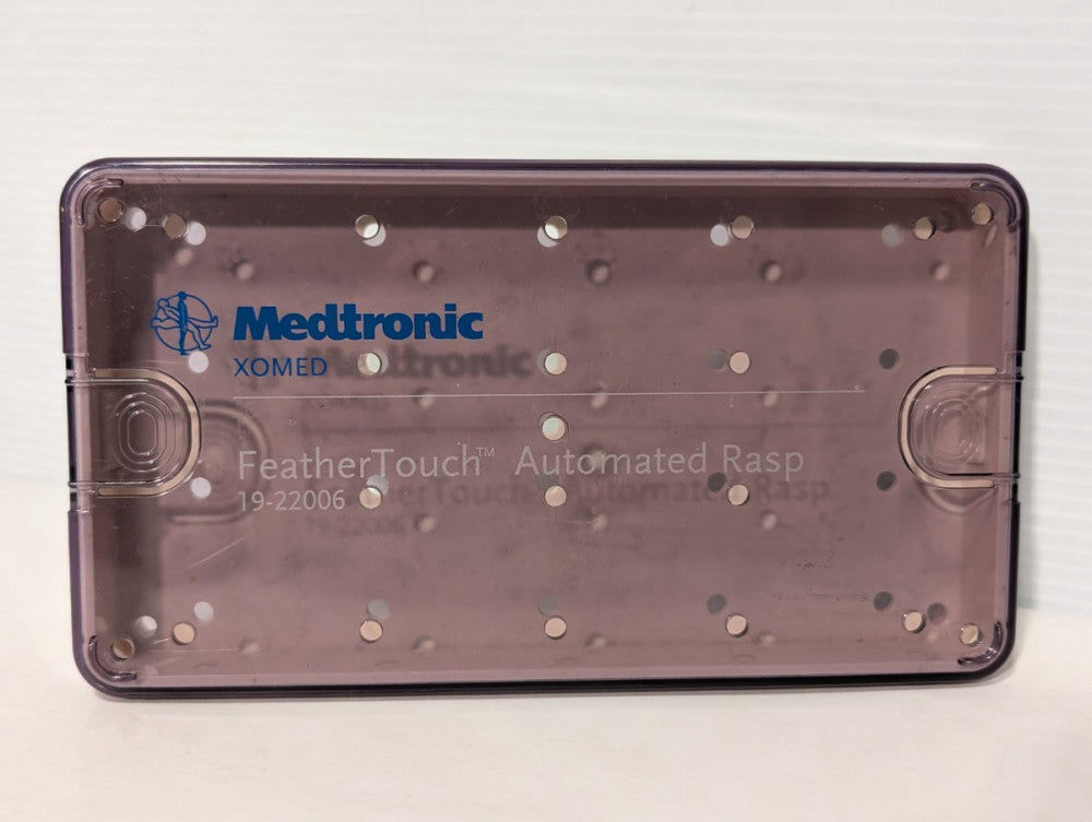 Medtronic XOMED Feather Touch Automated Rasp 19-22006 Accessory Sterilizer Tray
