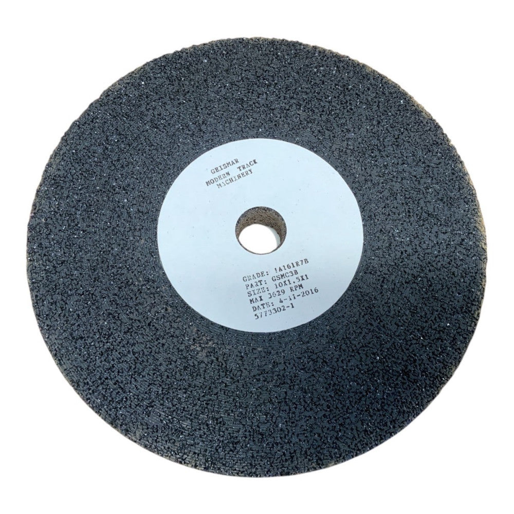 Geismar Modern Track GSMC3B Grinding Wheel 10 x 1.5 x 1 – 3629 RPM – Rail Grinde