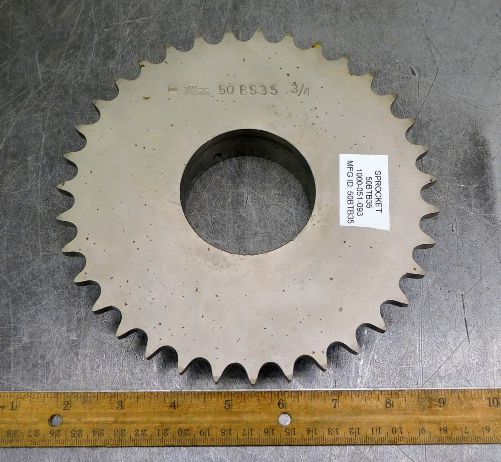 Martin 50BS35 Roller Chain Sprocket #50 35 Teeth 2-9/16" Bore