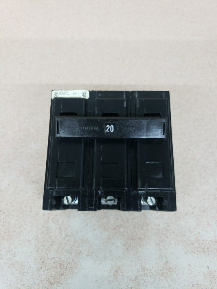 QBHW3020H Cutler Hammer 3 Pole 20 Amp 240V Circuit Breaker W# new take out