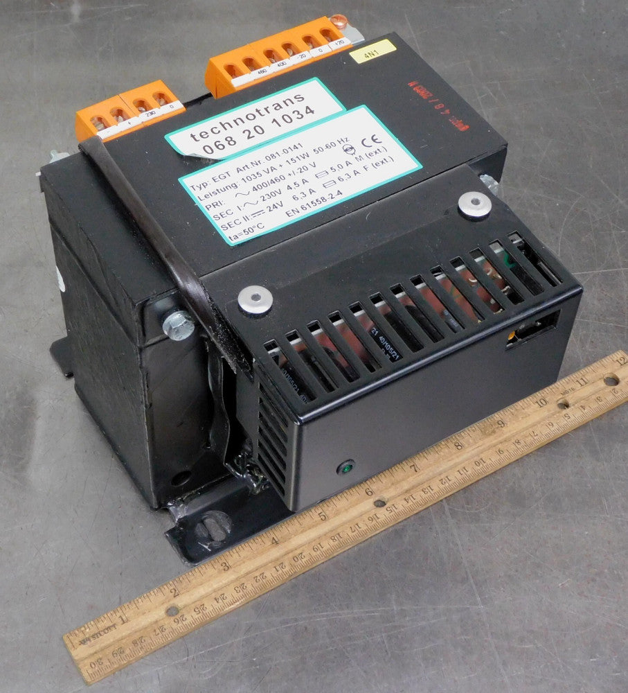 Technotrans 068-20-1034 Type EGT Transformer 081-0141 1035VA 151W 50/60Hz