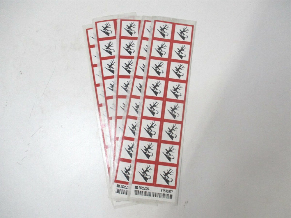 Brady (118918) 1" x 1" GHS Environmental Symbol Label 16ct. - Lot of 5