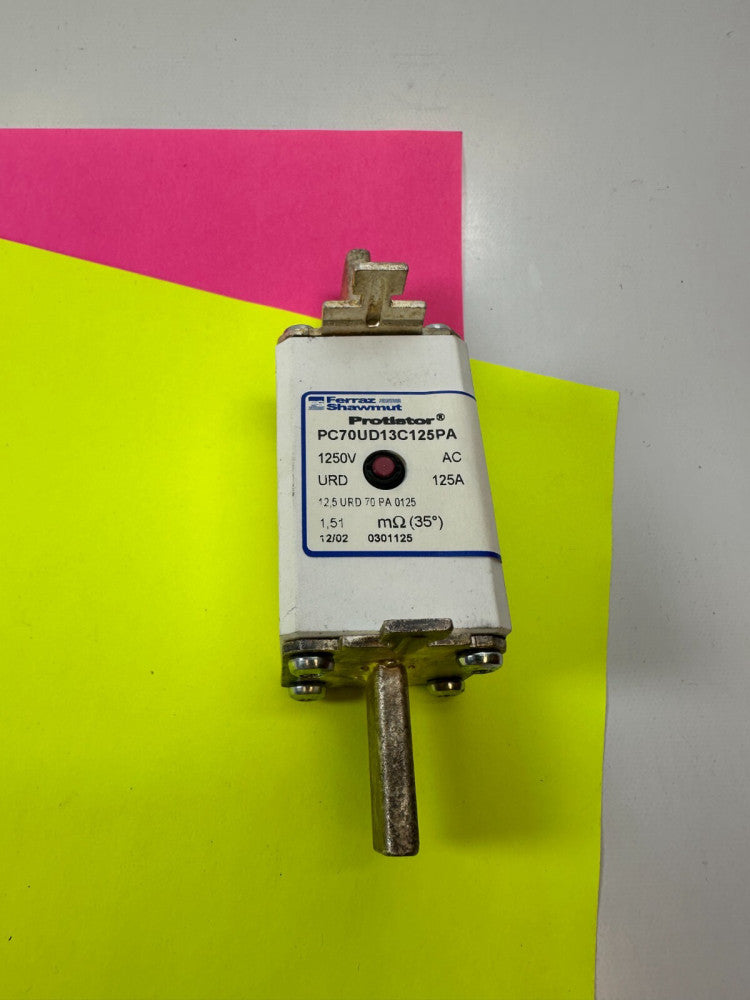 Ferraz Shawmut PC70UD13CI125PA Fuse 1250VAC 125A - New Fast Ship