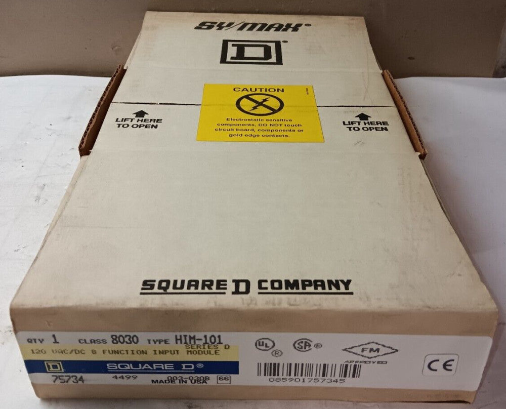 NEW SQUARE D 8030-HIM101 SYMAX 8 FUNCTION INPUT MODULE 120V AC/DC