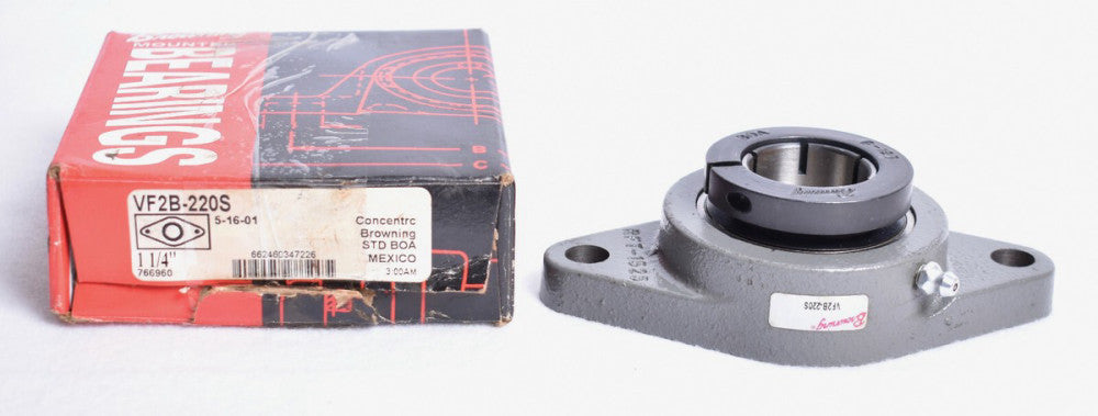 Browning 2 Bolt Flange Mount 1-1/4" Bearing  VF2B-220S