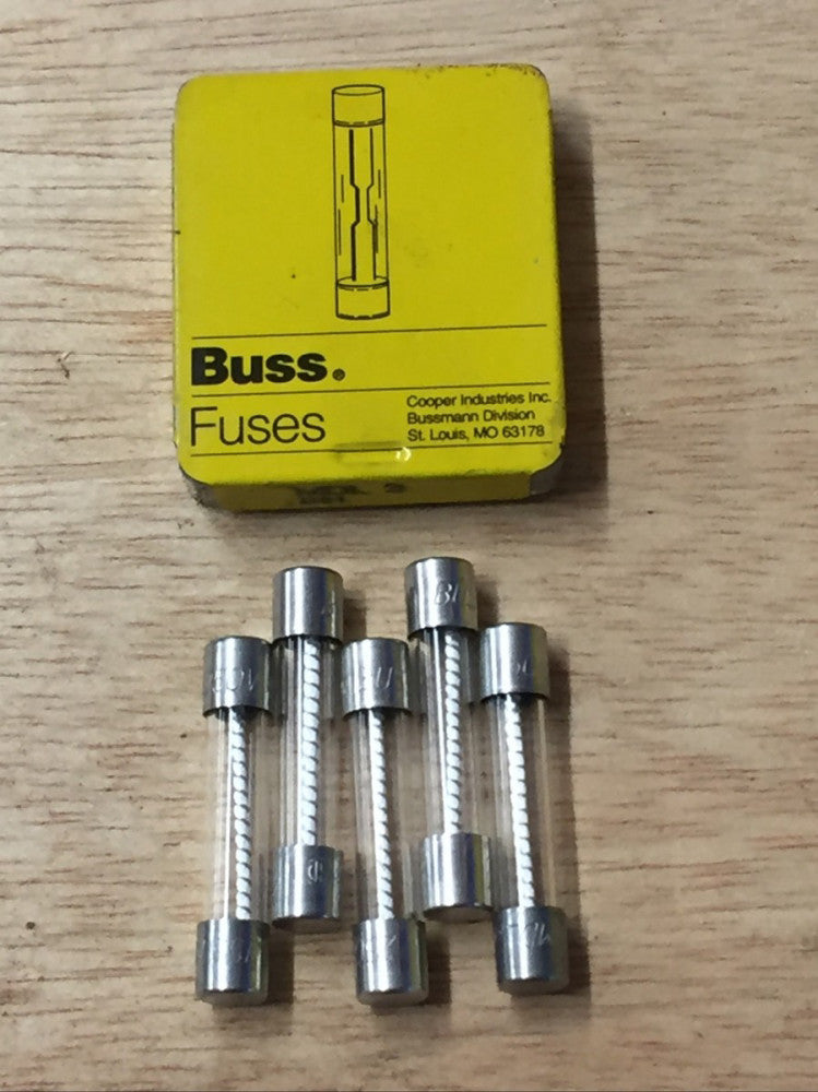 New Pack Of 5 Buss MDL 3 Fuses 3 Amp