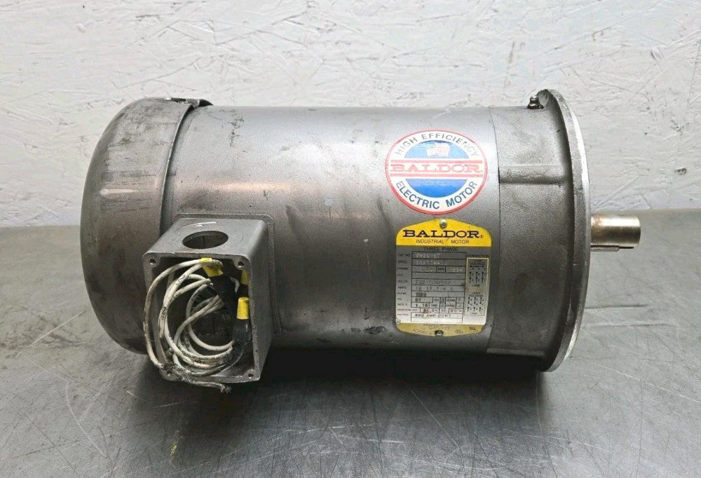 Baldor VM3615T 5hp AC Motor 1725 Rpm 3Ph 184TC 208-230/460v 60hz 36A03W415 Used