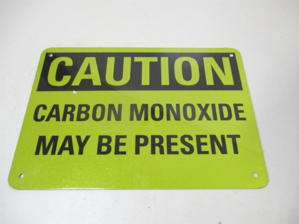 Lyle (LCU3-0323-RA_10x7) Caution Carbon Monoxide May Be Present Safety Sign